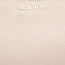 Pre Owned Givenchy Pink/Black Leather Zip Pouch