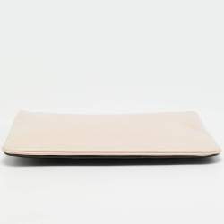 Pre Owned Givenchy Pink/Black Leather Zip Pouch