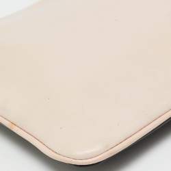 Pre Owned Givenchy Pink/Black Leather Zip Pouch