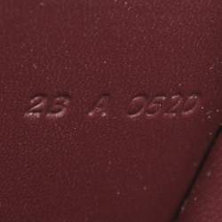 Pre Owned Givenchy GV3 Burgundy Suede and Leather Wallet On Chain