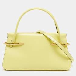 مملوكة مسبقًا Givenchy Pinch Medium Lime Green Leather Tote