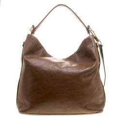 Pre Owned Givenchy Brown Leather Hobo