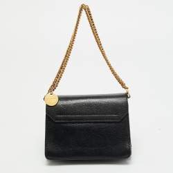 Pre Owned Givenchy GV3 Nano Black Leather and Suede Shoulder Bag