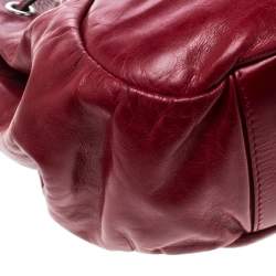 Givenchy Red Leather Drawstring Shoulder Bag