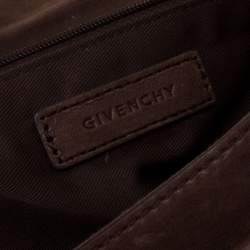 Pre Owned حقيبة كتف جيفنشي جلد بنية