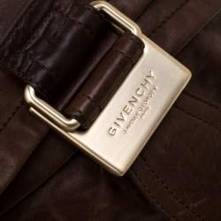 Pre Owned حقيبة كتف جيفنشي جلد بنية