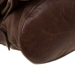 Pre Owned حقيبة كتف جيفنشي جلد بنية