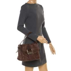 Pre Owned حقيبة كتف جيفنشي جلد بنية