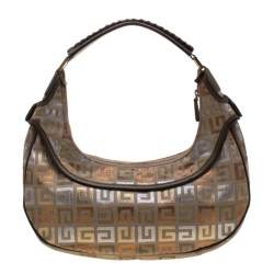 Givenchy Multicolor Signature Canvas and Leather Hobo