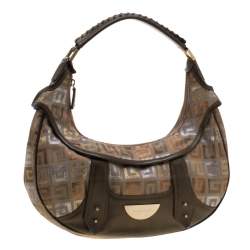 Givenchy Multicolor Signature Canvas and Leather Hobo