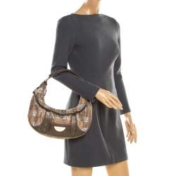 Givenchy Multicolor Signature Canvas and Leather Hobo