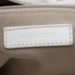Givenchy White Leather Multiple Zip Shoulder Bag
