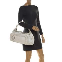 Givenchy White Leather Multiple Zip Shoulder Bag