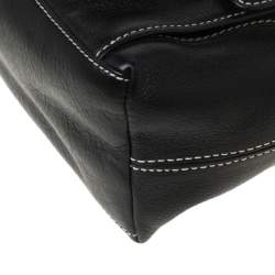 مملوكة مسبقًا حقيبة كتف جيفنشي جيب ثنائي جلد سوداء