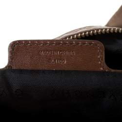 Pre Owned Givenchy Brown Monogram Canvas and Leather Hobo