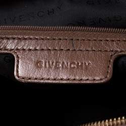 Pre Owned Givenchy Brown Monogram Canvas and Leather Hobo