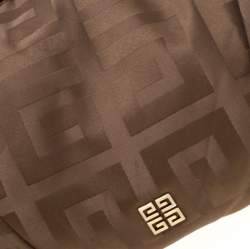 Pre Owned Givenchy Brown Monogram Canvas and Leather Hobo