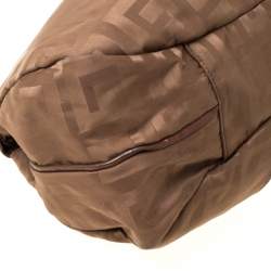 Pre Owned Givenchy Brown Monogram Canvas and Leather Hobo