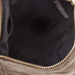 Pre Owned Givenchy Brown Crinkled Leather Medium Pandora Shoulder Bag