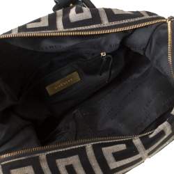 Givenchy Black Monogram Canvas and Leather Buckle Shoulder Bag