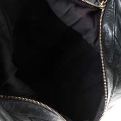 Pre Owned Givenchy Black Leather Hobo