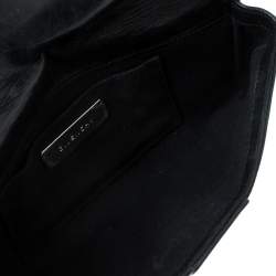 Pre Owned حقيبة كلتش جيفنشي عقدة جلد سوداء