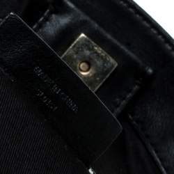 Givenchy Black Leather Front Pocket Satchel