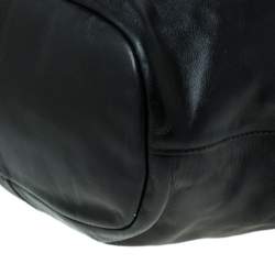 Givenchy Black Leather Front Pocket Satchel