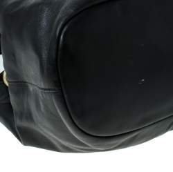 Givenchy Black Leather Front Pocket Satchel