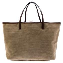 مملوكة مسبقًا Givenchy Beige Fabric Antigona Maison Hdg Shopper Tote