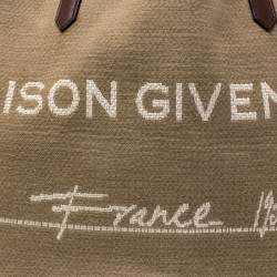مملوكة مسبقًا Givenchy Beige Fabric Antigona Maison Hdg Shopper Tote
