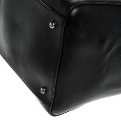 Pre Owned Givenchy Black Croc Embossed Leather Satchel