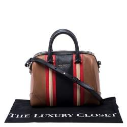 Pre Owned Givenchy Multicolor Leather Lucrezia Colorblock Bowler Bag