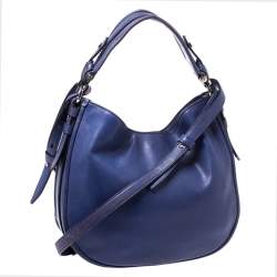 Pre Owned Givenchy Purple Leather Hobo 