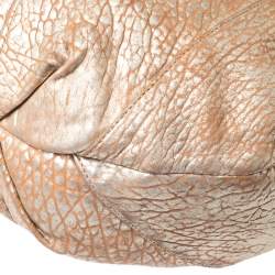 مملوكة مسبقًا Givenchy Gold/Beige Pebbled Leather Hobo