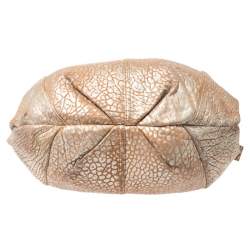 مملوكة مسبقًا Givenchy Gold/Beige Pebbled Leather Hobo
