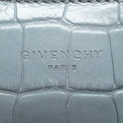 Givenchy Grey Croc Embossed Leather Easy Tote