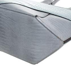 Givenchy Grey Croc Embossed Leather Easy Tote