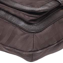 مملوكة مسبقًا Givenchy Brown Signature Fabric and Leather Hobo