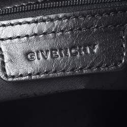 Pre Owned حقيبة جيفنشي جلد ونايلون مونوغرامية سوداء