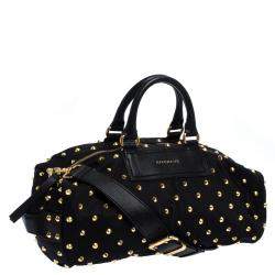 مملوكة مسبقًا Givenchy Black Studded Nylon Satchel Bag