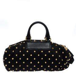 مملوكة مسبقًا Givenchy Black Studded Nylon Satchel Bag