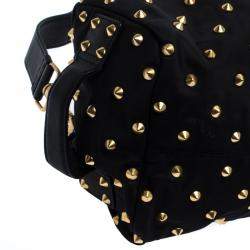 مملوكة مسبقًا Givenchy Black Studded Nylon Satchel Bag