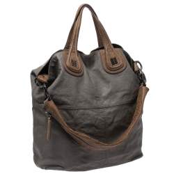 مملوكة مسبقًا Givenchy Grey Leather Nightingale Shopper Toe Bag