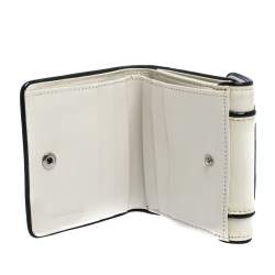 Pre Owned Givenchy White Patent Leather Compact  Wallet