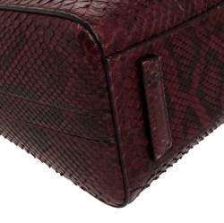 مملوكة مسبقًا Givenchy Burgundy Python Mini Antigona Satchel