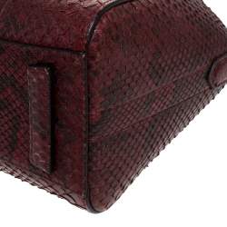 مملوكة مسبقًا Givenchy Burgundy Python Mini Antigona Satchel