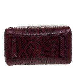 مملوكة مسبقًا Givenchy Burgundy Python Mini Antigona Satchel