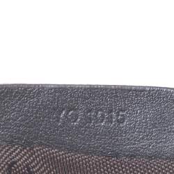 مملوكة مسبقًا حقيبة يد جيفنشي سحاب شراشيب جلد وكافاس مونوغرامية بنية