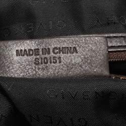 Pre Owned حقيبة جيفنشي قلاب جلد وكانفاس مو نوغرامية بنية